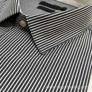 2022 New arrival 100%cotton woven male stripe shirt
